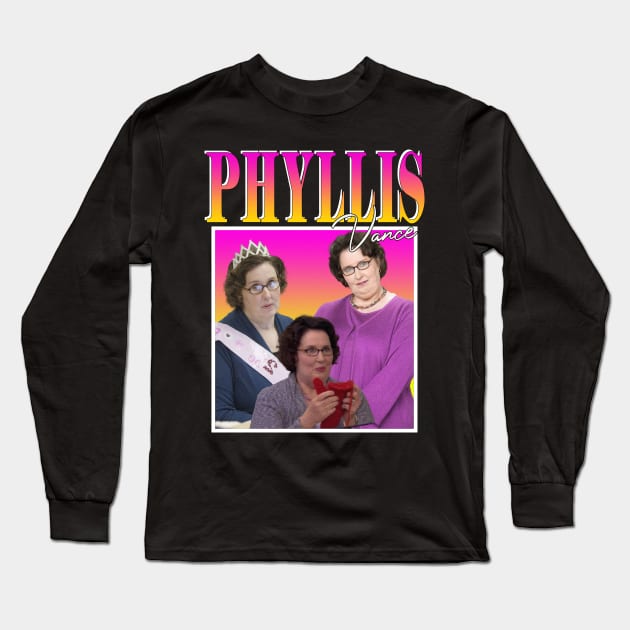 Phyllis Vance Long Sleeve T-Shirt by TeesBySilvia